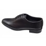 Pantofi barbati eleganti din piele naturala de culoare neagra GKR119N